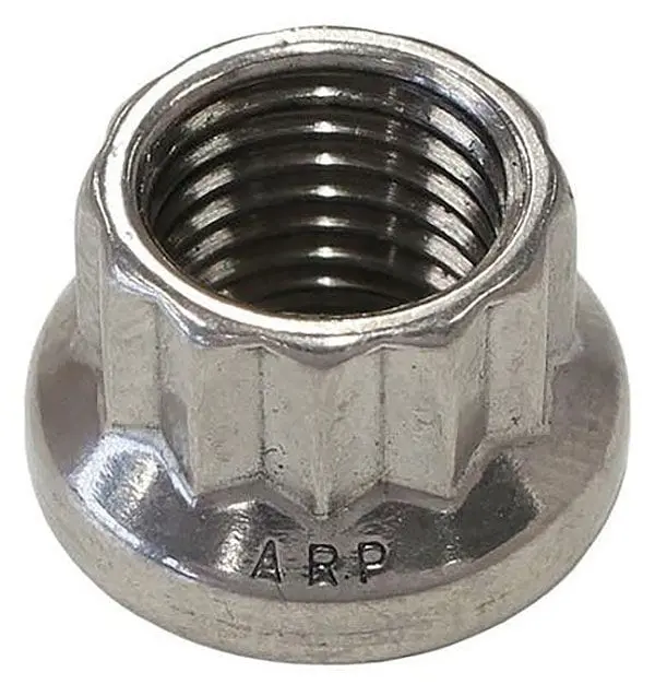 Ar400-8344 Polished Stainless Steel 12-Point Hex Nut 1
