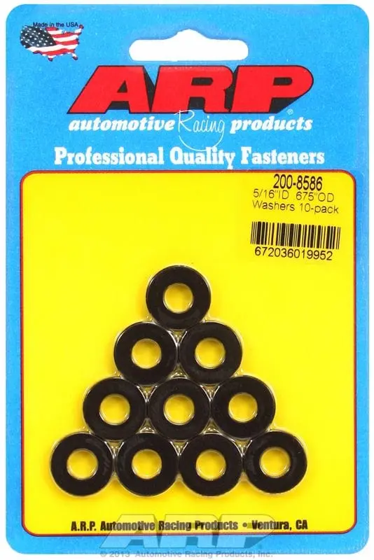 Flat 5/16" Id Washers – No Chamfer Design, Zinc-Plated (Ar200-8586) 1