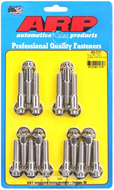 Arp 455-2101 Stainless Steel Intake Manifold Bolt Kit – High-Strength Fastening System 1