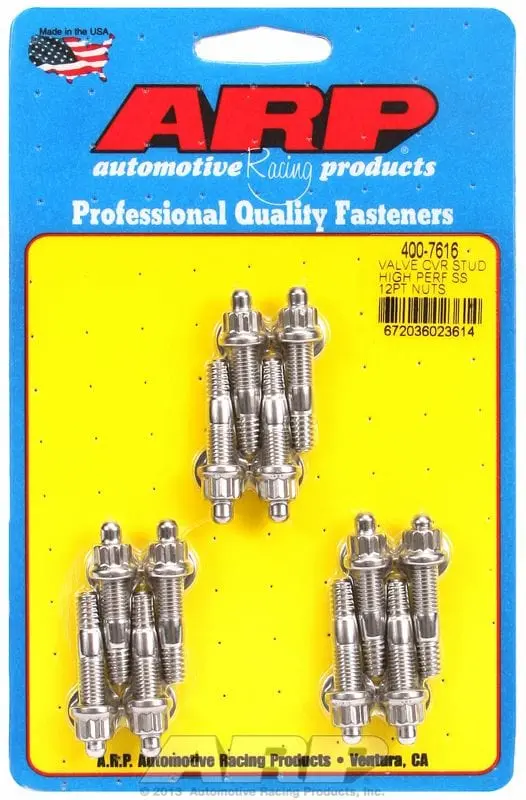 Stainless Steel Valve Cover Stud Kit With 12-Point Nuts – Enhanced Torque Control And Corrosion Resistance (Ar400-7616) 1