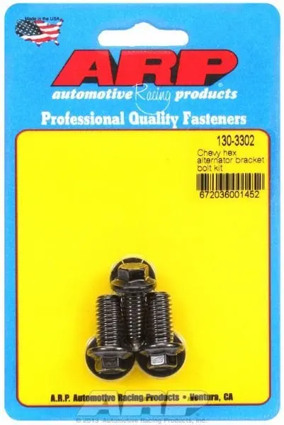 Hex Head Black Oxide Alternator Bracket Bolt Kit – Ar130-3302 Replacement Hardware 1