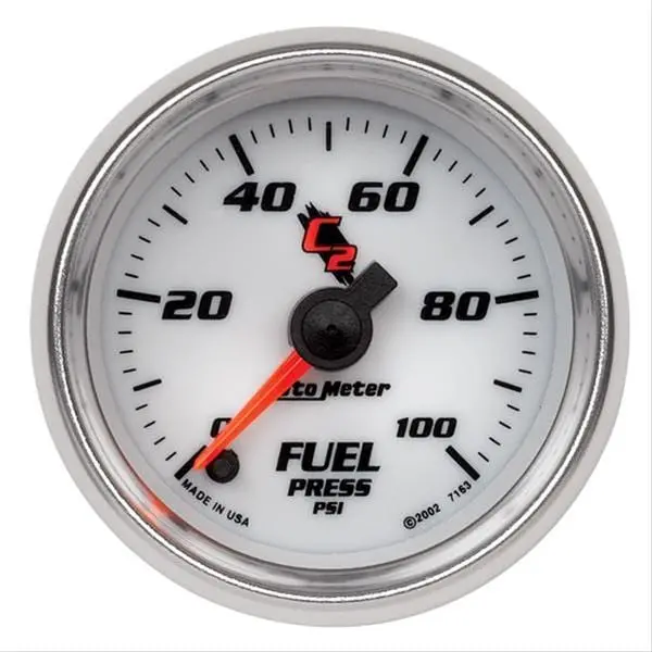 Autometer C2 Series Mechanical Analog Gauge – 2-1/16" Diameter 7163 1