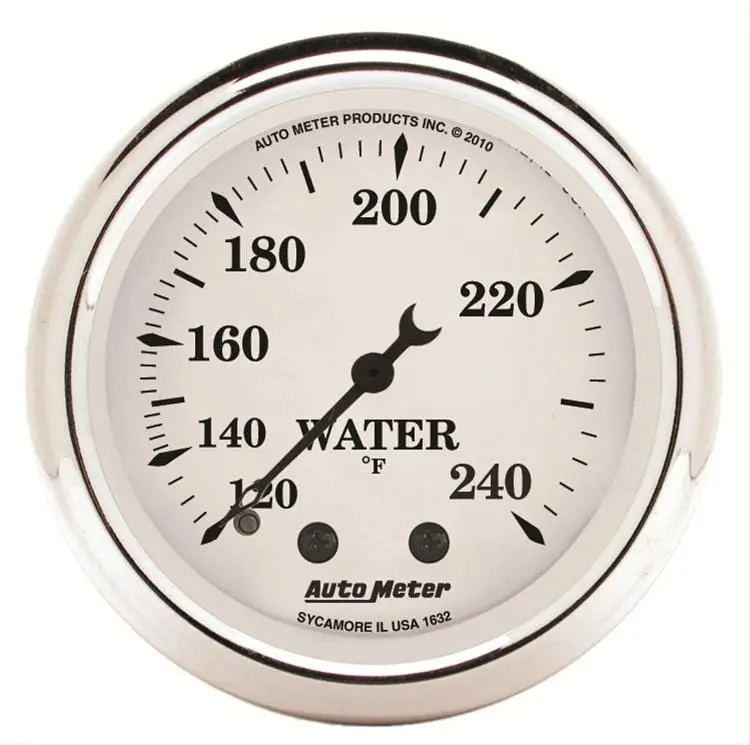 Autometer Old Tyme White Analog Gauge Set – 2-1/16" Diameter 1