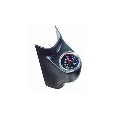 Autometer 20593 Single-Pod Pillar Mount – Fits 2-1/16" Gauges, Black Finish 1