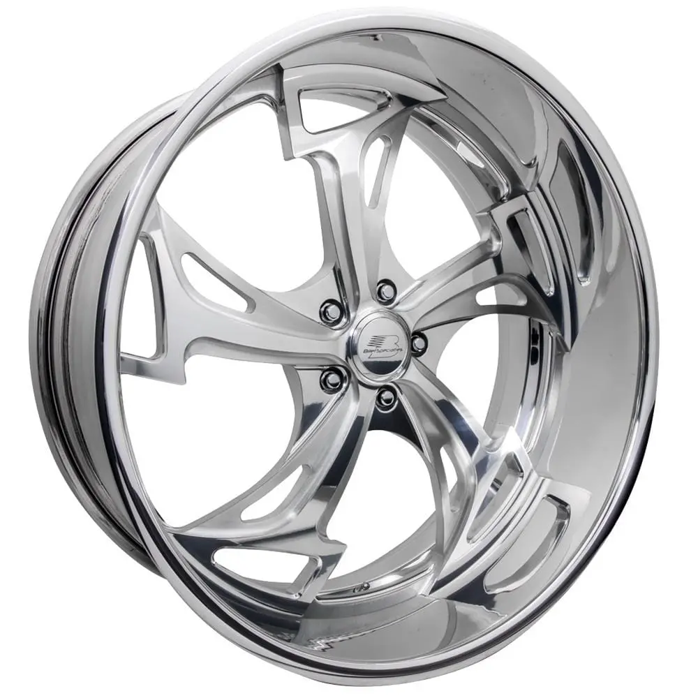 Billet Specialties Dt96286 Blvd Series 96Mm Polished Custom Wheel – 5-Lug, Deep Dish Design 1