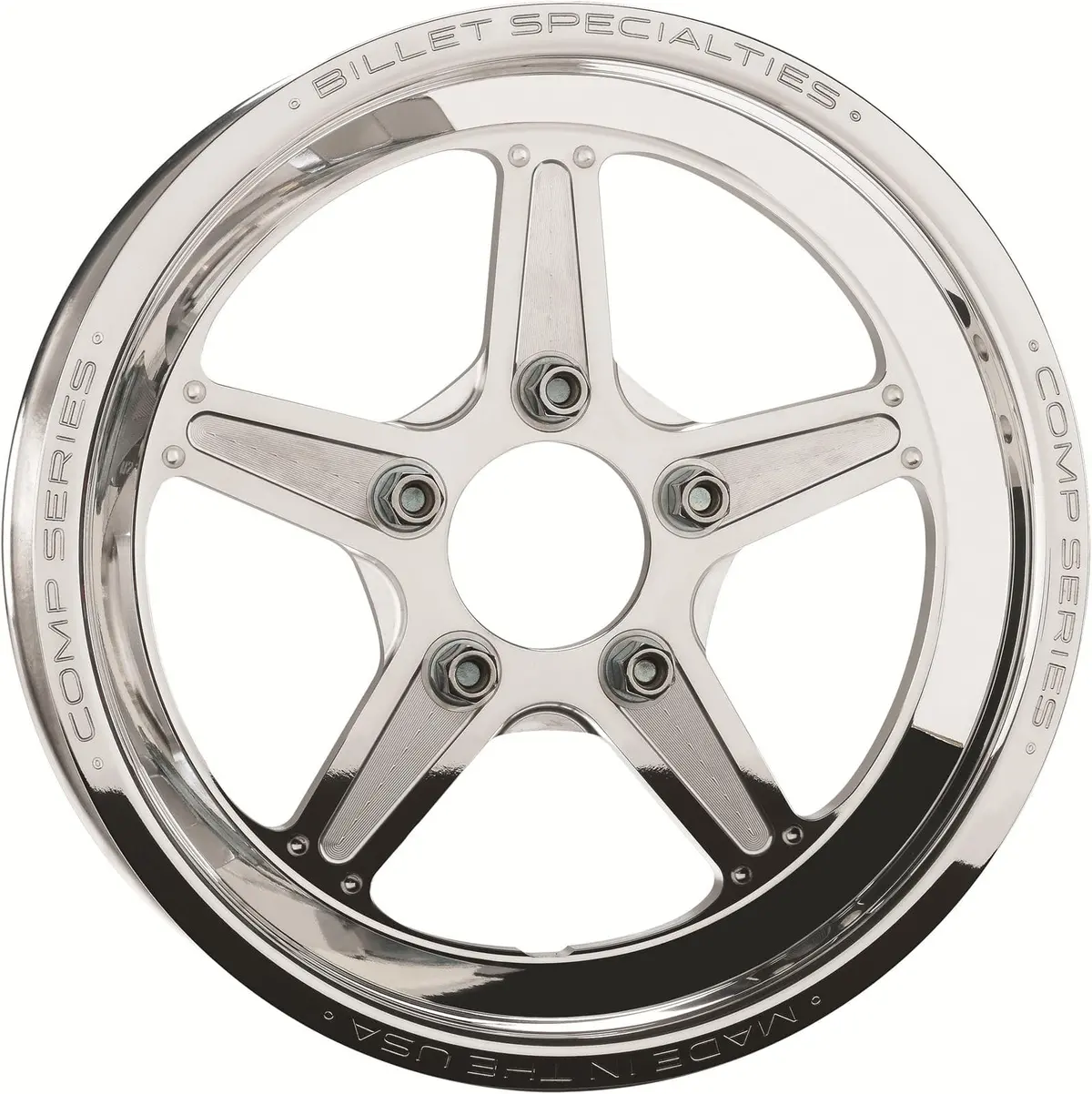 Billet Specialties Csf035356522 Comp 5 Series Polished Drag Wheels 1