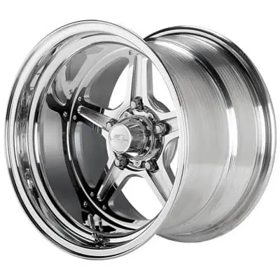 Billet Specialties Rs037116567N Polished Aluminum Drag Racing Wheels 1