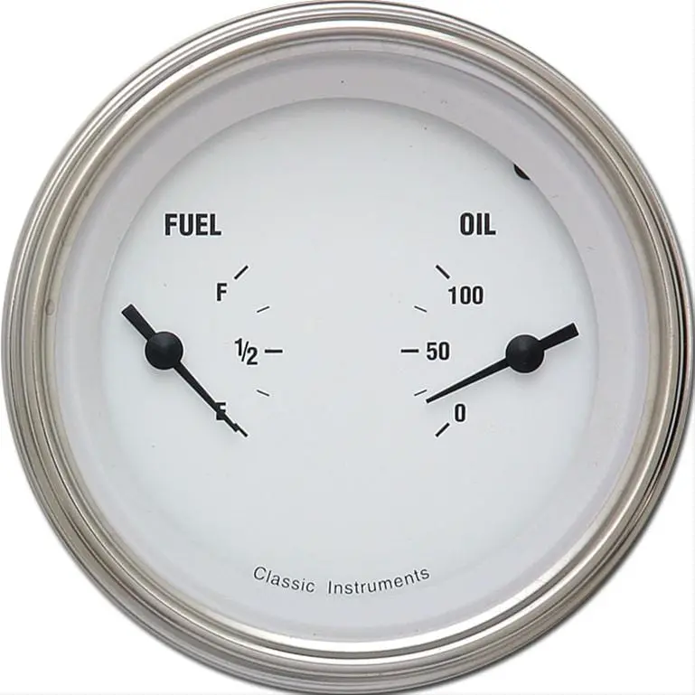 Classic Instruments White Hot Series Analog Gauge Cluster – Wh72Slc 1