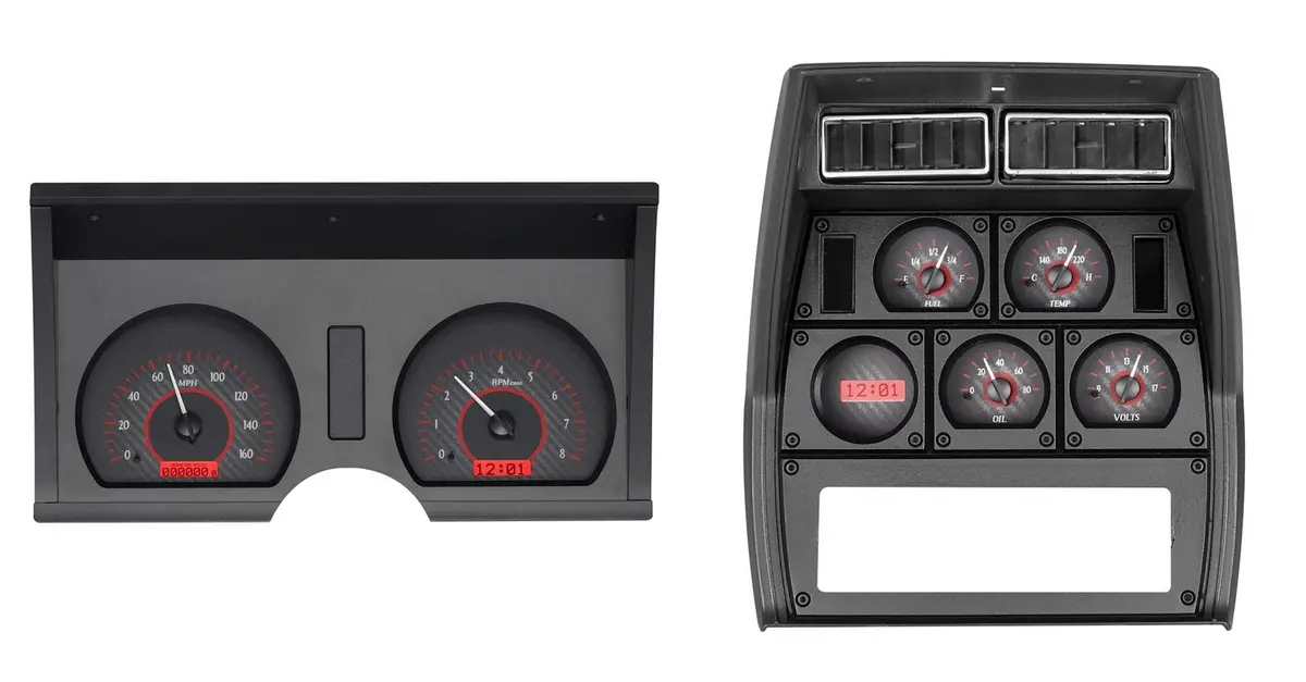 Dakota Digital Vhx-78C-Vet-C-R Analog Gauge Cluster – Direct-Fit For Vintage Trucks & Cars 1