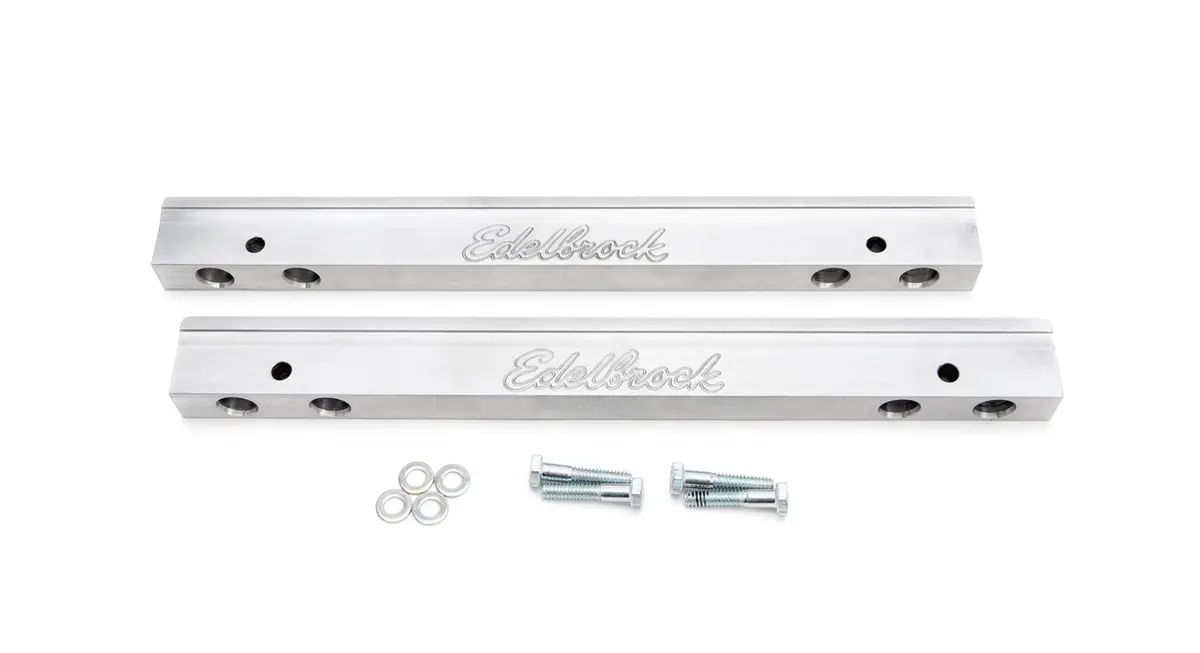 Edelbrock 3637 Cnc-Machined Aluminum Fuel Rails – Compatible With Efi Throttle Bodies And Common Injector Sizes 1