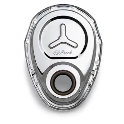 Edelbrock 4860 Chrome Timing Cover For Classic And Modern Engines 1