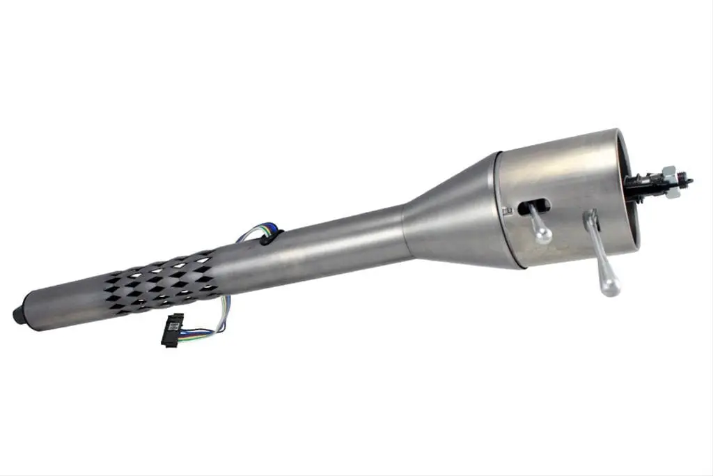 Flaming River Tilt-Adjustable Floor-Shifter Steering Column – Black Powder-Coated Column With Column Shift Capability 1