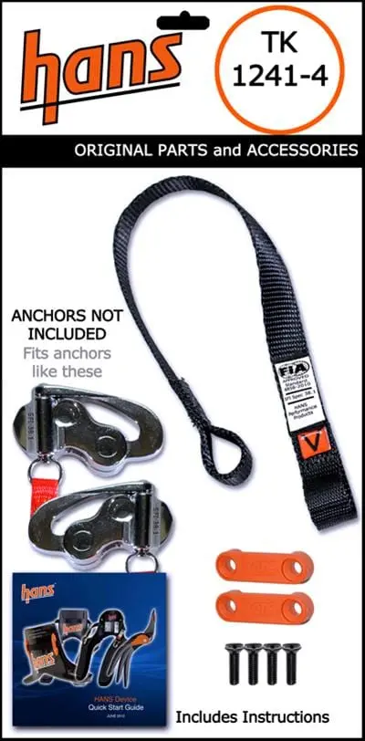 Hans Tk 1241.4 Quick-Clip Racing Tether Kit 1