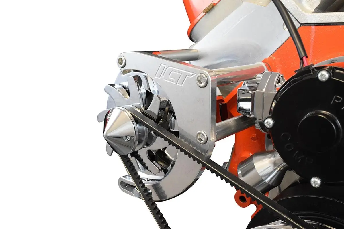 Ict Billet Alternator Mounting Bracket – Cnc-Machined Aluminum Bracket For Custom Engine Builds 1