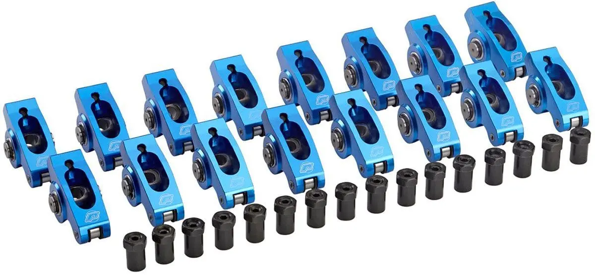 Aluminum Roller Rocker Arm Set – 1.5:1 Ratio, 3/8" Stud-Mount Design For Improved Valve Train Efficiency (Pr66914) 1